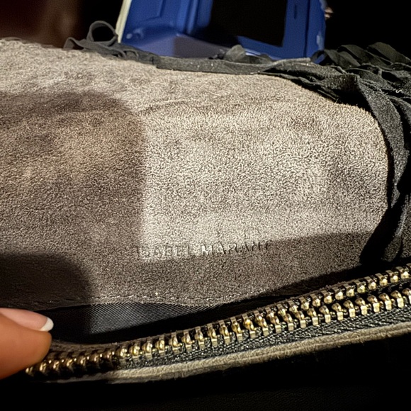 Isabel Marant suede fringed embroidered clutch - Picture 4 of 4